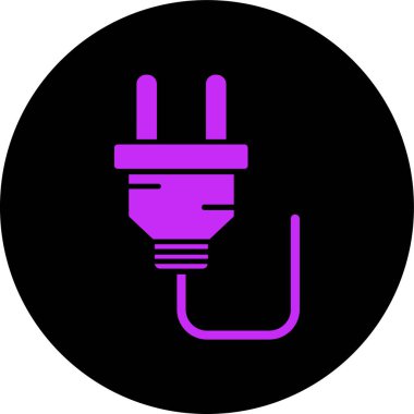 plug vector glyph icon design