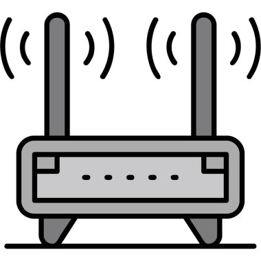 ağ bağlantısı vektör çizgisi dekoru