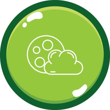 Bulut simgesi vektör illüstrasyonu