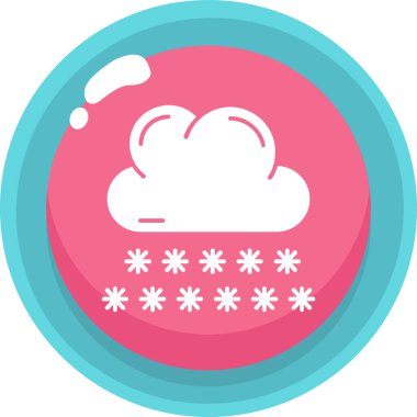 Bulut. Web simgesi basit illüstrasyon