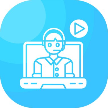 Çevrimiçi Video. Web simgesi