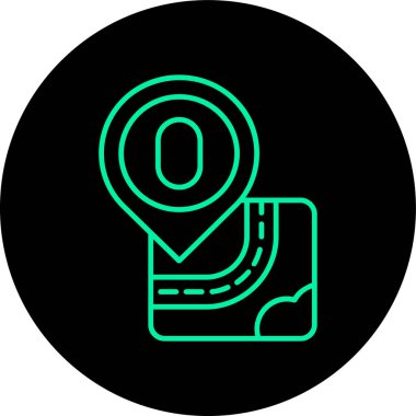 Konum simgesinin vektör illüstrasyonu