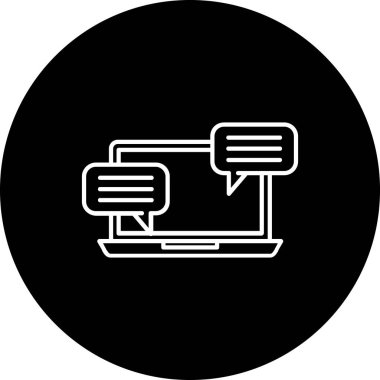 vektör lcd simgesi illüstrasyonu