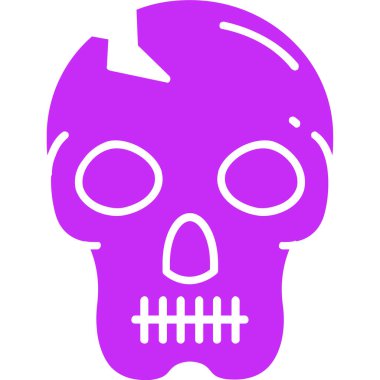 Kurukafa simgesi vektör illüstrasyonu