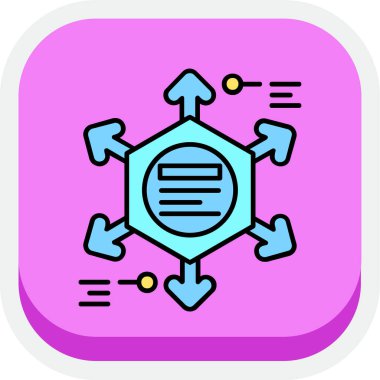 Virüs Simgesi, vektör illüstrasyonu