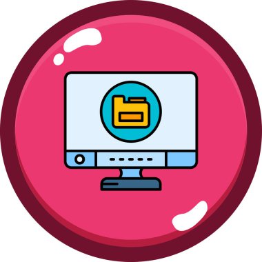 Dizüstü bilgisayar vektör simgesi