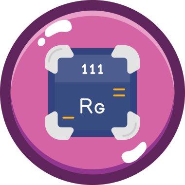 Kimyasal simge, vektör çizimi