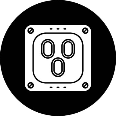 Soket. Web simgesi basit illüstrasyon