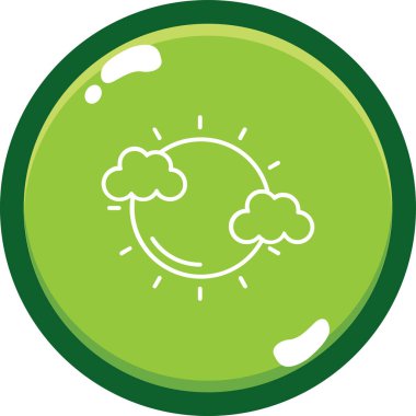 hava simgesi, vektör illüstrasyon tasarımı