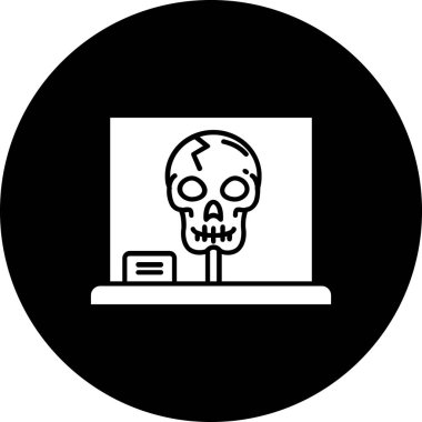 Kurukafa simgesi vektör illüstrasyonu