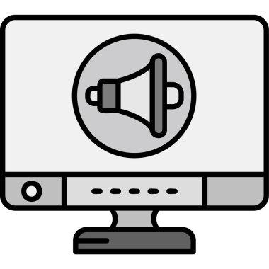 Bilgisayar. Web simgesi basit tasarım