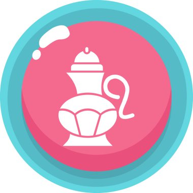 çay potu simge vektör çizim