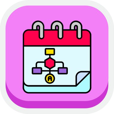 vektör Takvimi Simgesi illüstrasyonu