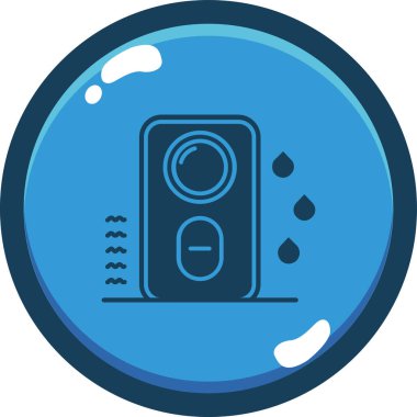 Tek bir sobanın vektör çizimi