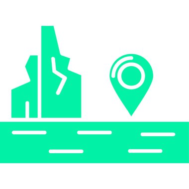 navigasyon simgesi vektör illüstrasyonu