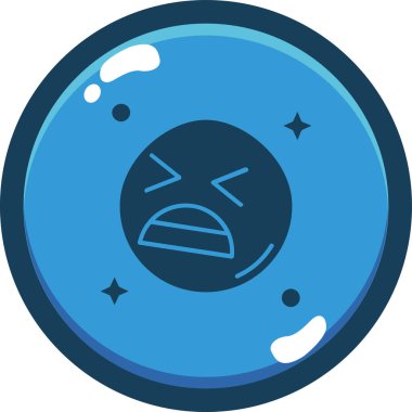 Ay. Web simgesi basit illüstrasyon