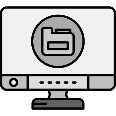 bilgisayar simgesi, vektör illüstrasyonu