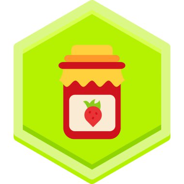 reçel kavanozu simgesi, vektör illüstrasyonu