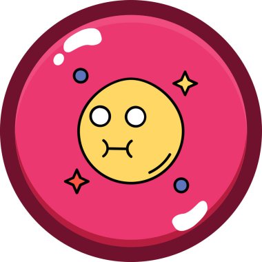 Emoji. Web simgesi vektör illüstrasyonu