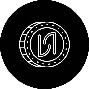 Bozuk Para Simgesi Moda Biçiminde İzole Arkaplan