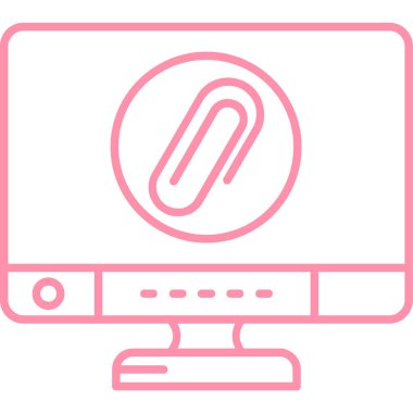 Bilgisayar. Web simgesi basit illüstrasyon