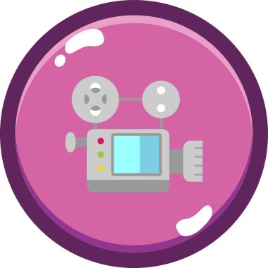 robot düz simgesi, basit vektör illüstrasyonu