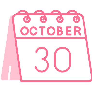 Ekim sayısı olan takvim