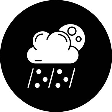 Bulut simgesinin vektör illüstrasyonu