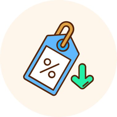 etiket simgesi vektör illüstrasyonu