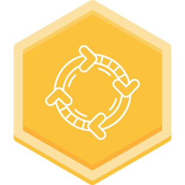 blockchain düz vektör simgesi