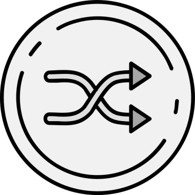 Modern bir müzik simgesinin vektör illüstrasyonu