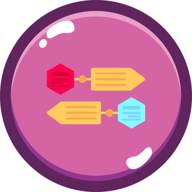 işletme finans yönetimi simgesi düz stil