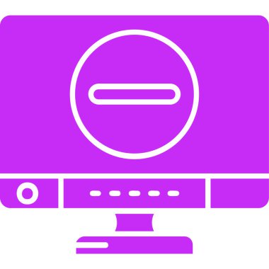 Bilgisayar. Web simgesi basit illüstrasyon