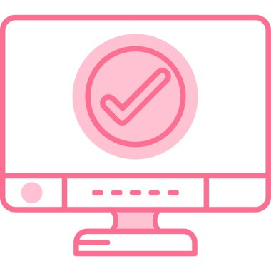 Bilgisayar. Web simgesi basit illüstrasyon