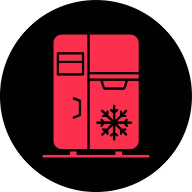 Buzdolabı simgesi, basit tarzı