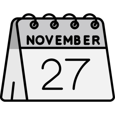 Kasım 12 takvim simgesi tasarımı