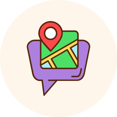 Pin konumu ikon vektör illüstrasyonu