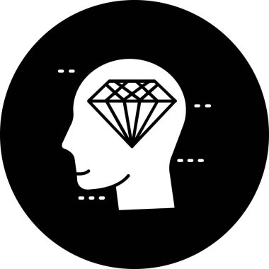 diamond icon in trendy style isolated background