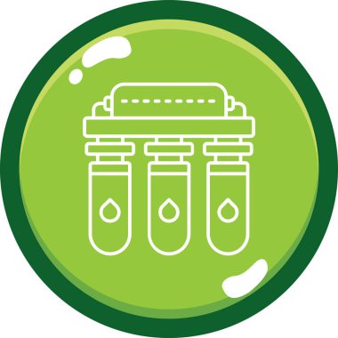 Sıvı ile yeşil ve beyaz arkaplanın vektör çizimi