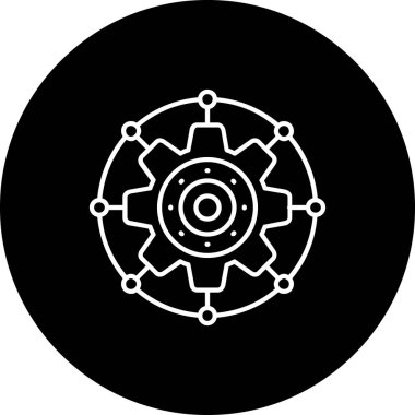 dişli simgesi vektör illüstrasyonu