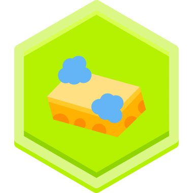 Bulut simgesi, basit vektör illüstrasyonu