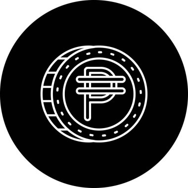 Para simgesi, vektör illüstrasyonu