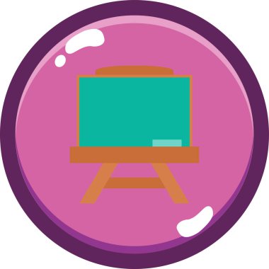 Tahta. Web simgesi basit tasarım