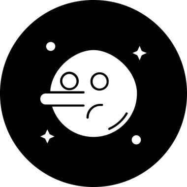 Uzaylı. Web simgesi basit illüstrasyon