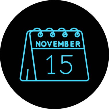 Takvim simgesinin vektör illüstrasyonu