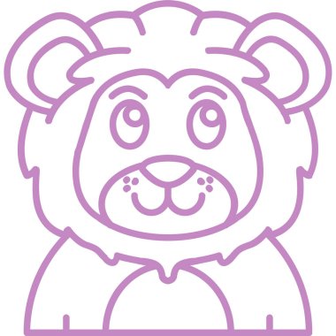 hayvan simgesi, vektör illüstrasyonu