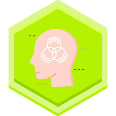 İnsan kafa ikonu vektörü. düz vektör illüstrasyonu.