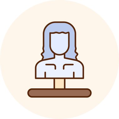 Modern kadının vektör çizimi