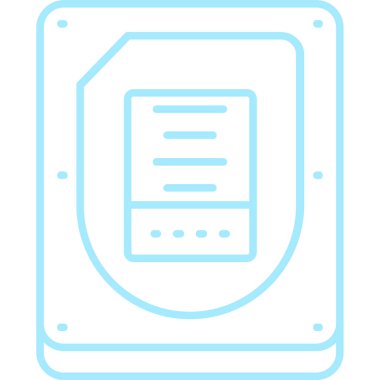 Belge simgesinin vektör illüstrasyonu