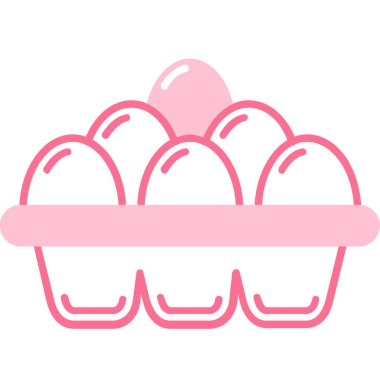 Yumurta simgesinin vektör çizimi